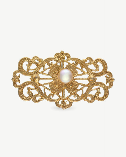 7mm Gold Brooch Marie Antoinette