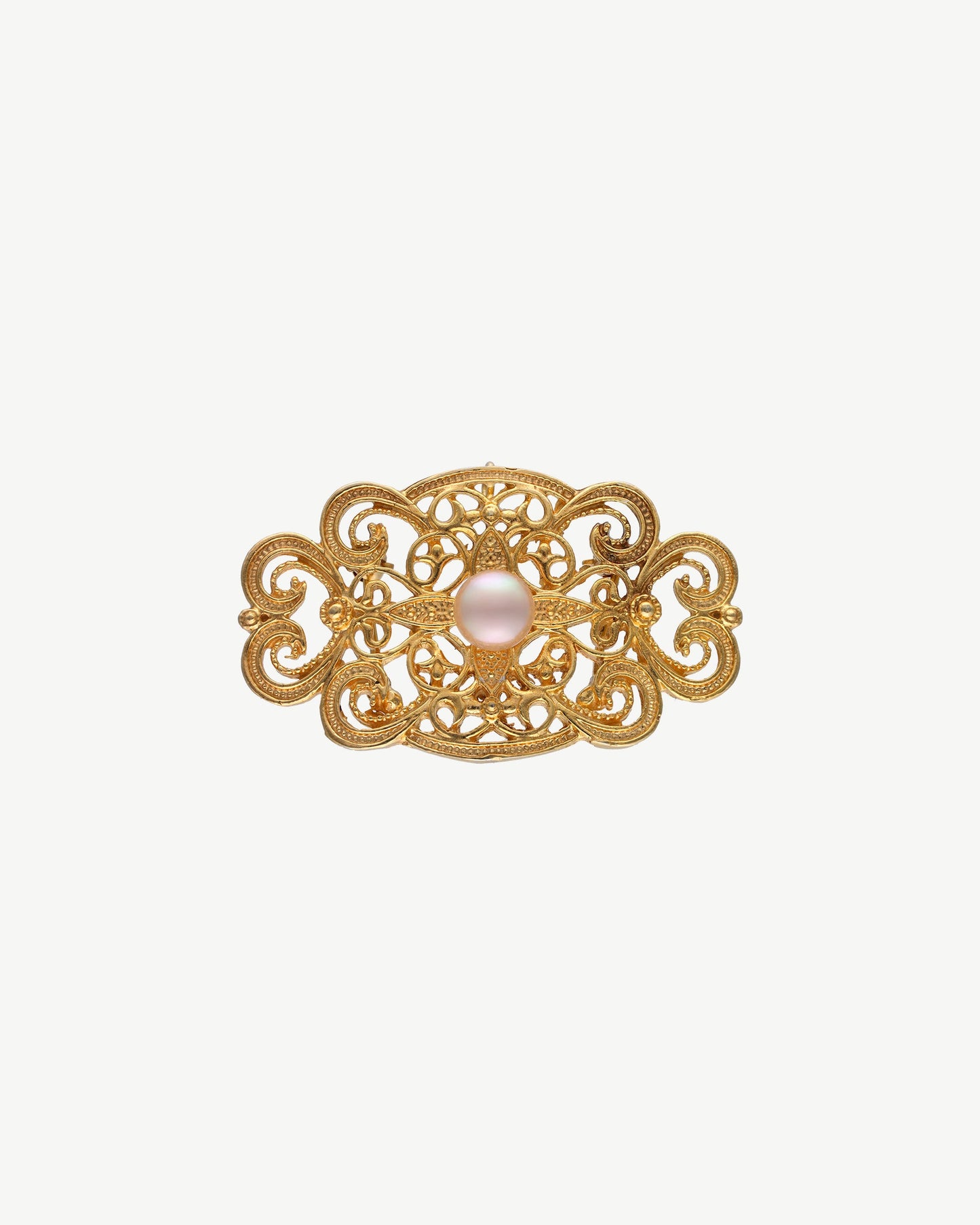 8mm Gold Brooch Marie Antoinette