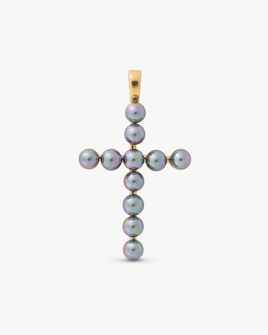 Gray Cross Charm Cruces