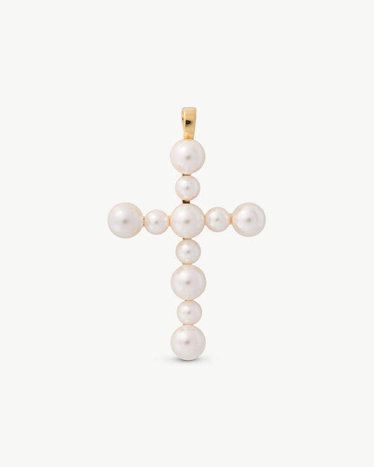 White Cross Charm Cruces