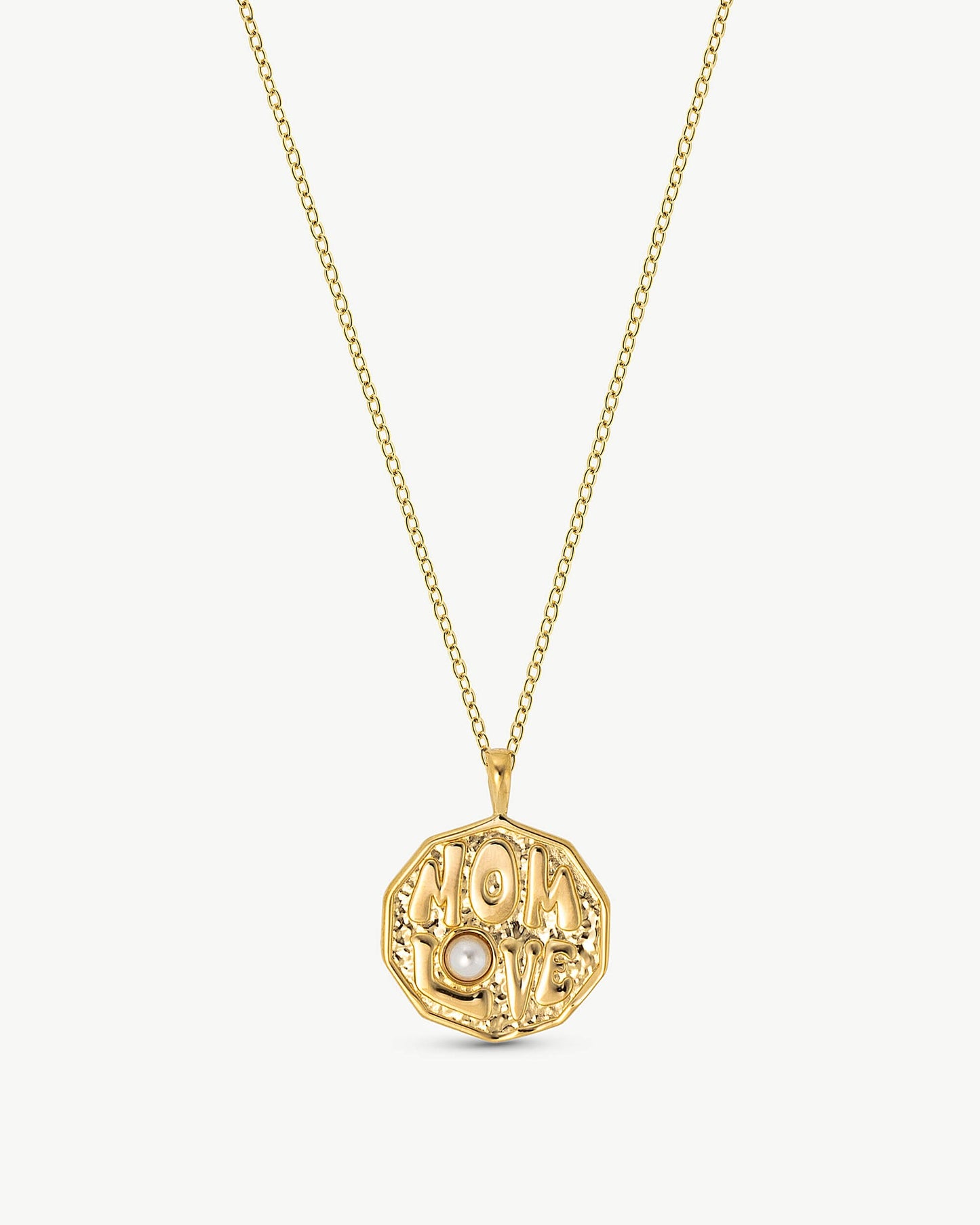 Medallion Necklace Mom Love