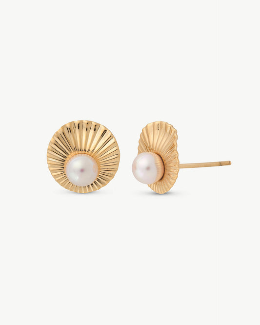 Small Golden Earrings Le Palm