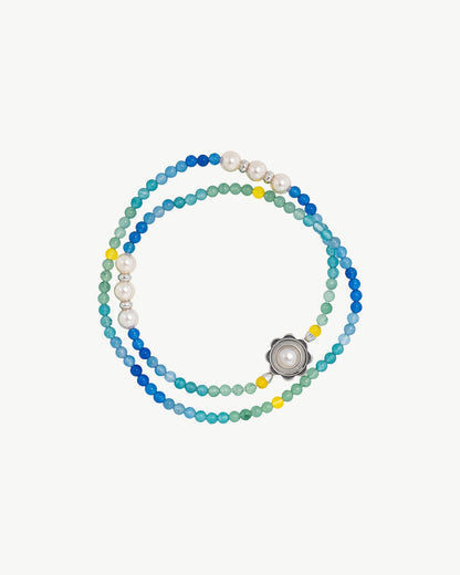 Color pop blue necklace Color Pop