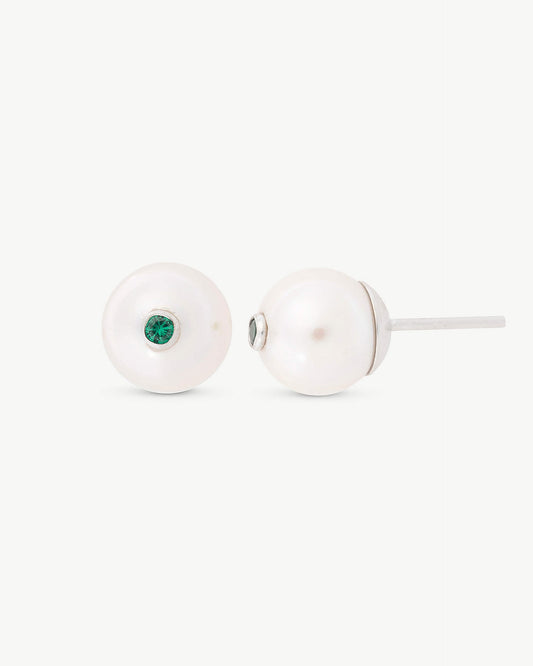 Green Zirconia Earrings Color Pop