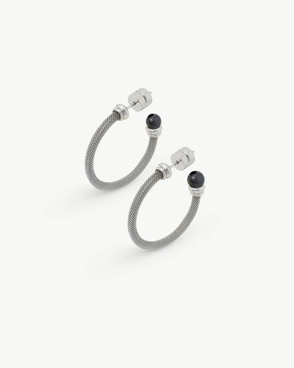 Two Black Pearl Earrings Tender