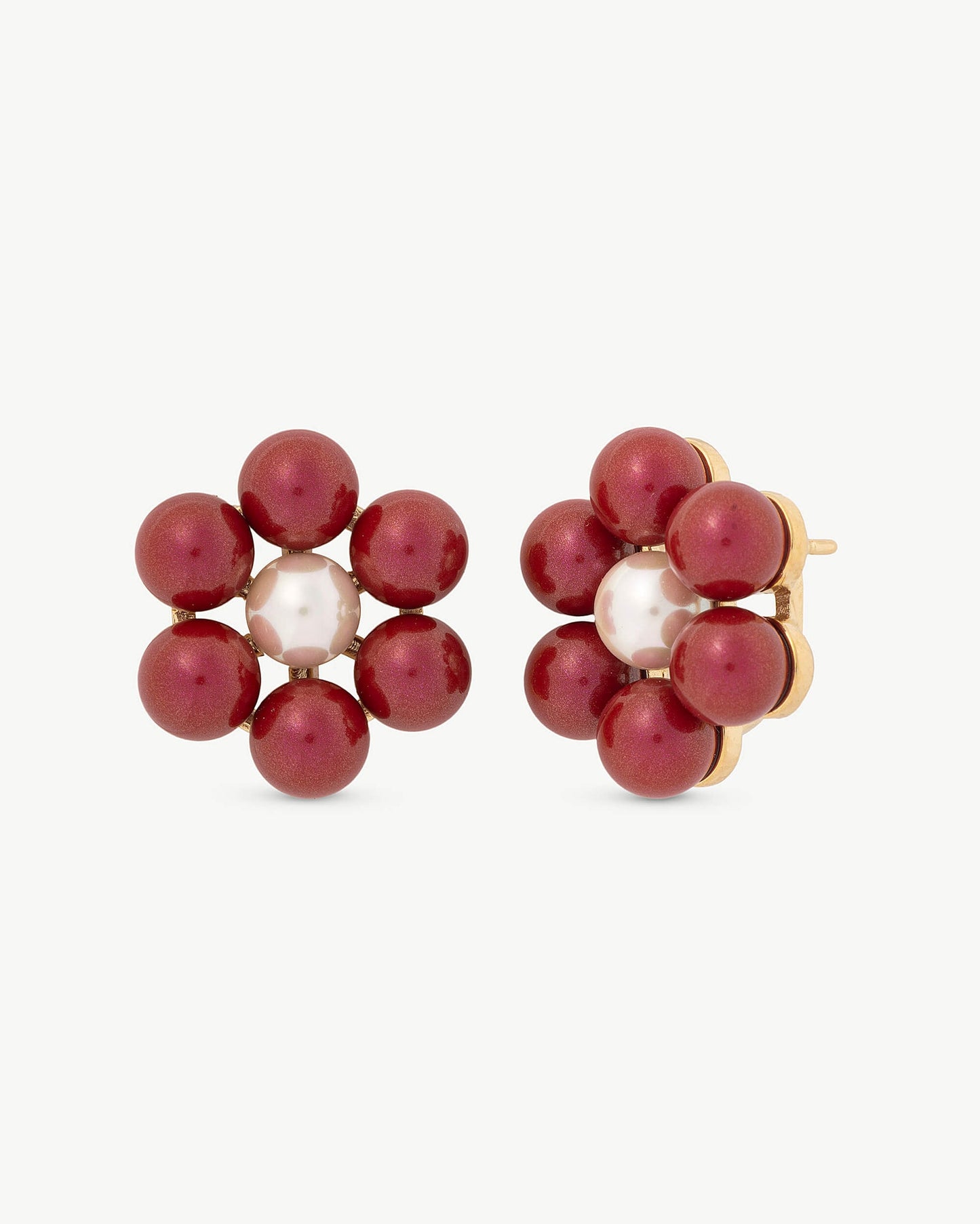 Red Flower Earrings Kate