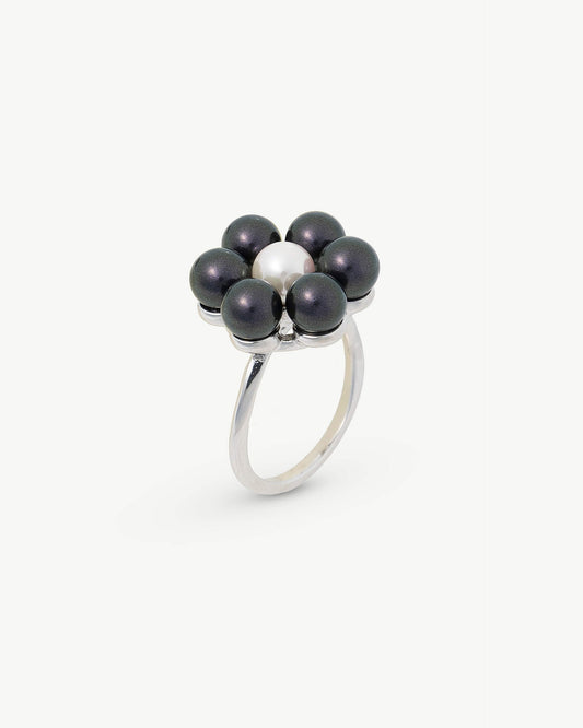 Black Flower Ring Kate