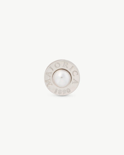 4mm White Pearl Pin Circle