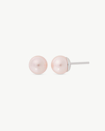 Pearl Earrings 6mm Rose Lyra