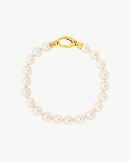 8mm Golden Pearl Bracelet Lyra