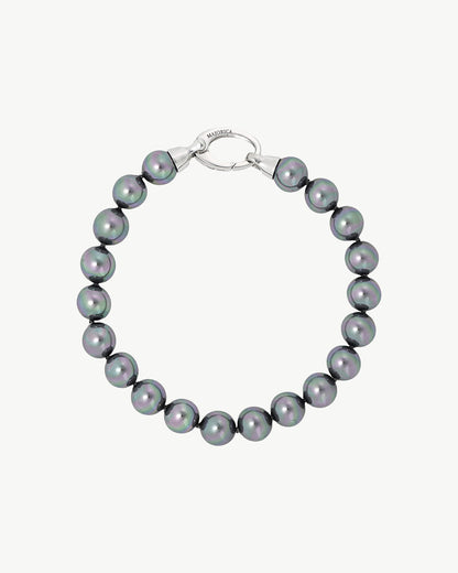 8mm Gray Pearl Bracelet Lyra