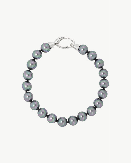 8mm Gray Pearl Bracelet Lyra