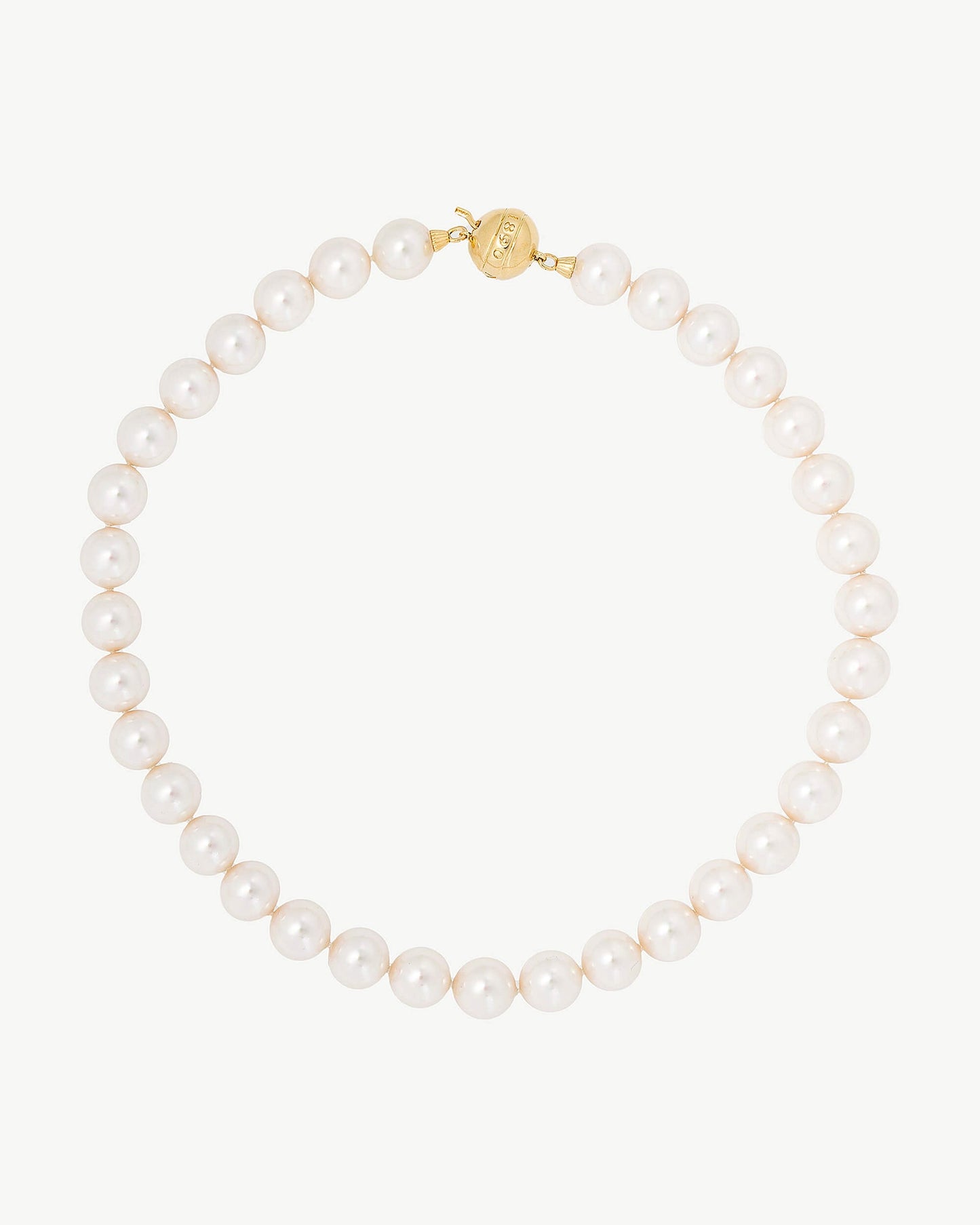 12mm Golden Pearl Necklace Luna