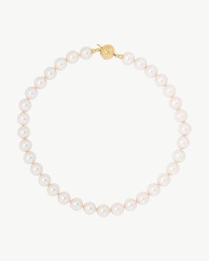 12mm Golden Pearl Necklace Luna