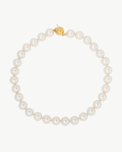 14mm Golden Pearl Necklace Lyra