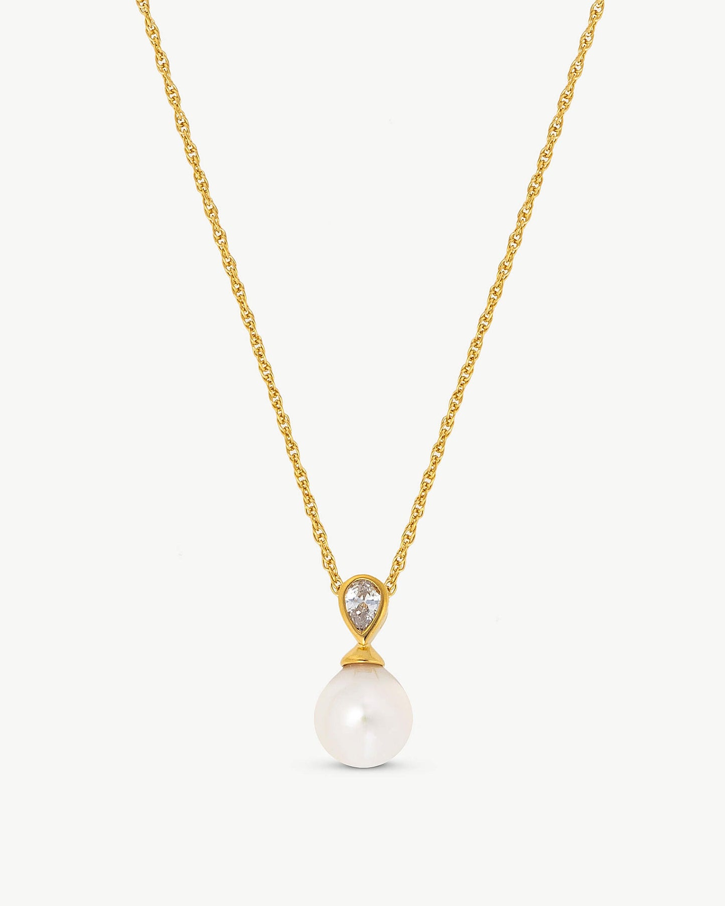 Golden Pearl Necklace Selene