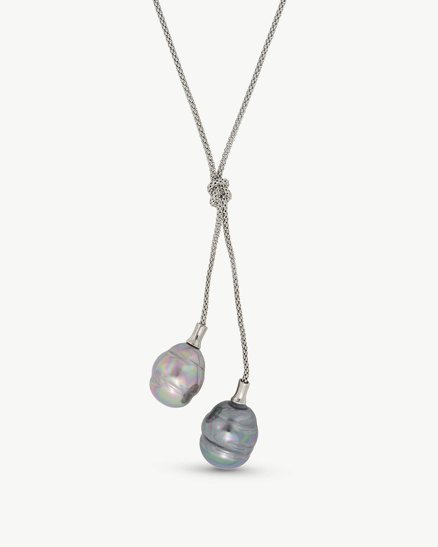 Two Gray Pearls Necklace Tender