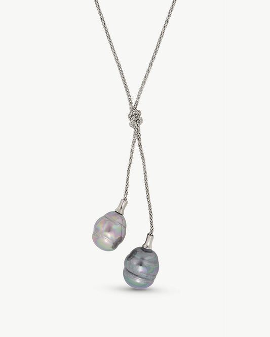 Two Gray Pearls Necklace Tender