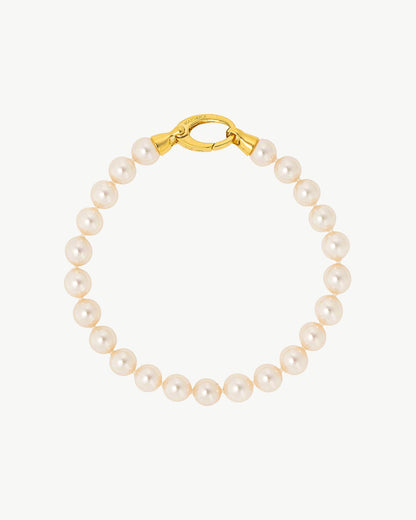 7mm Golden Pearl Bracelet Lyra