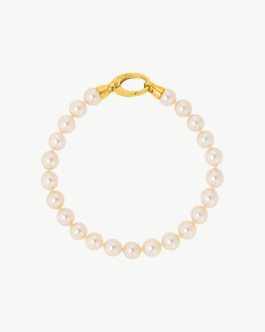 7mm Golden Pearl Bracelet Lyra