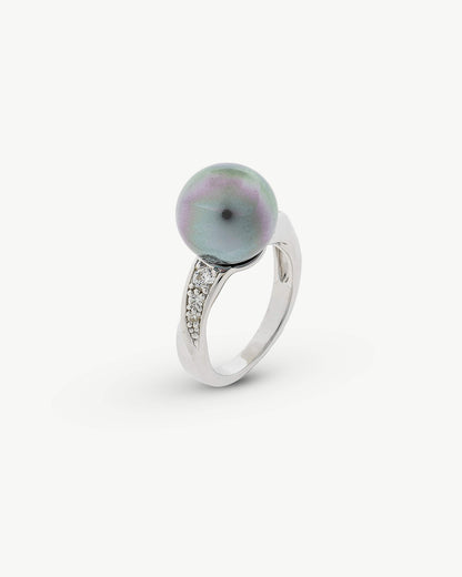 Gray Pearl Ring Casiopea