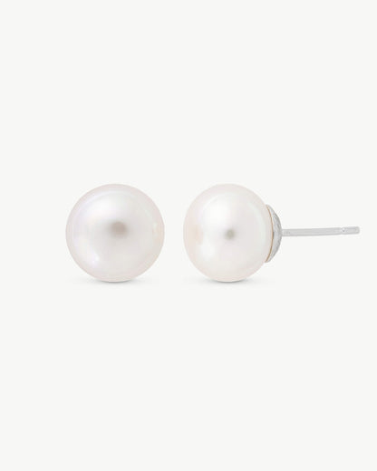 Flat Pearl Earrings Nuada