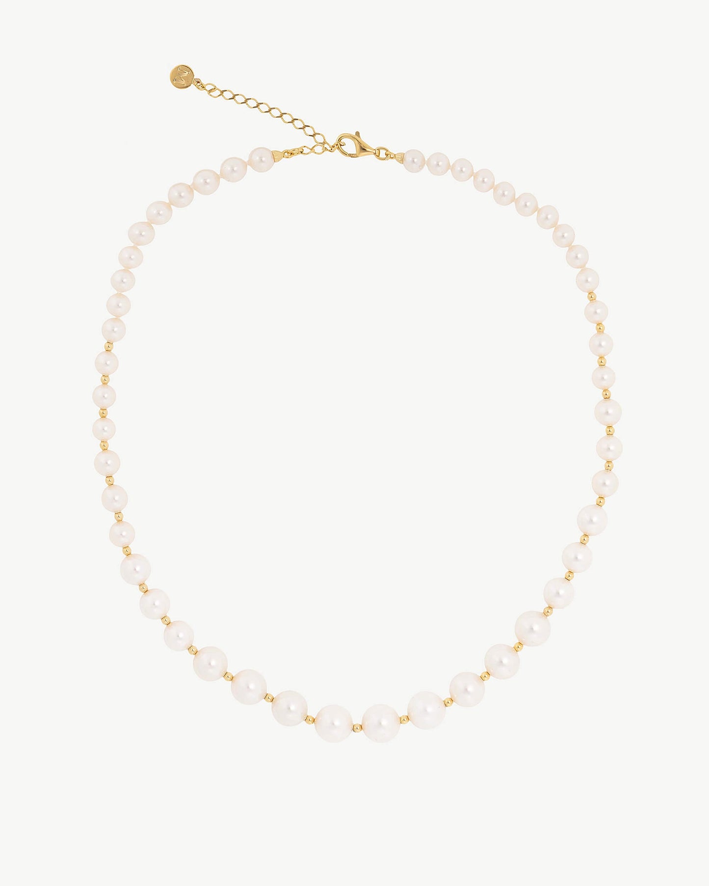 Pearl Necklace 6-10mm Golden Lyra