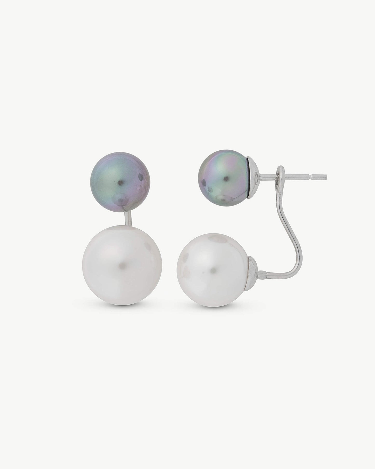 Pearl Earrings 8-10 Multicolor Jour