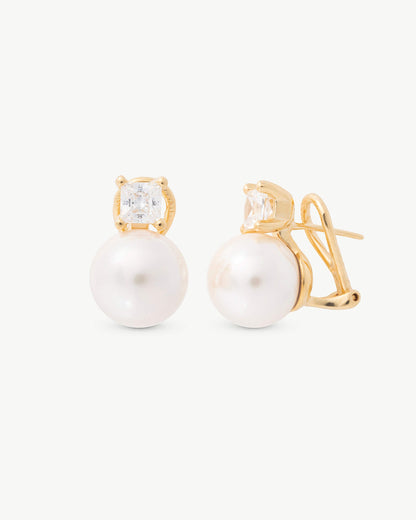 Pearl Earrings 12 mm Gold Selene