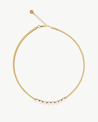 Golden Pearl Necklace Galatea