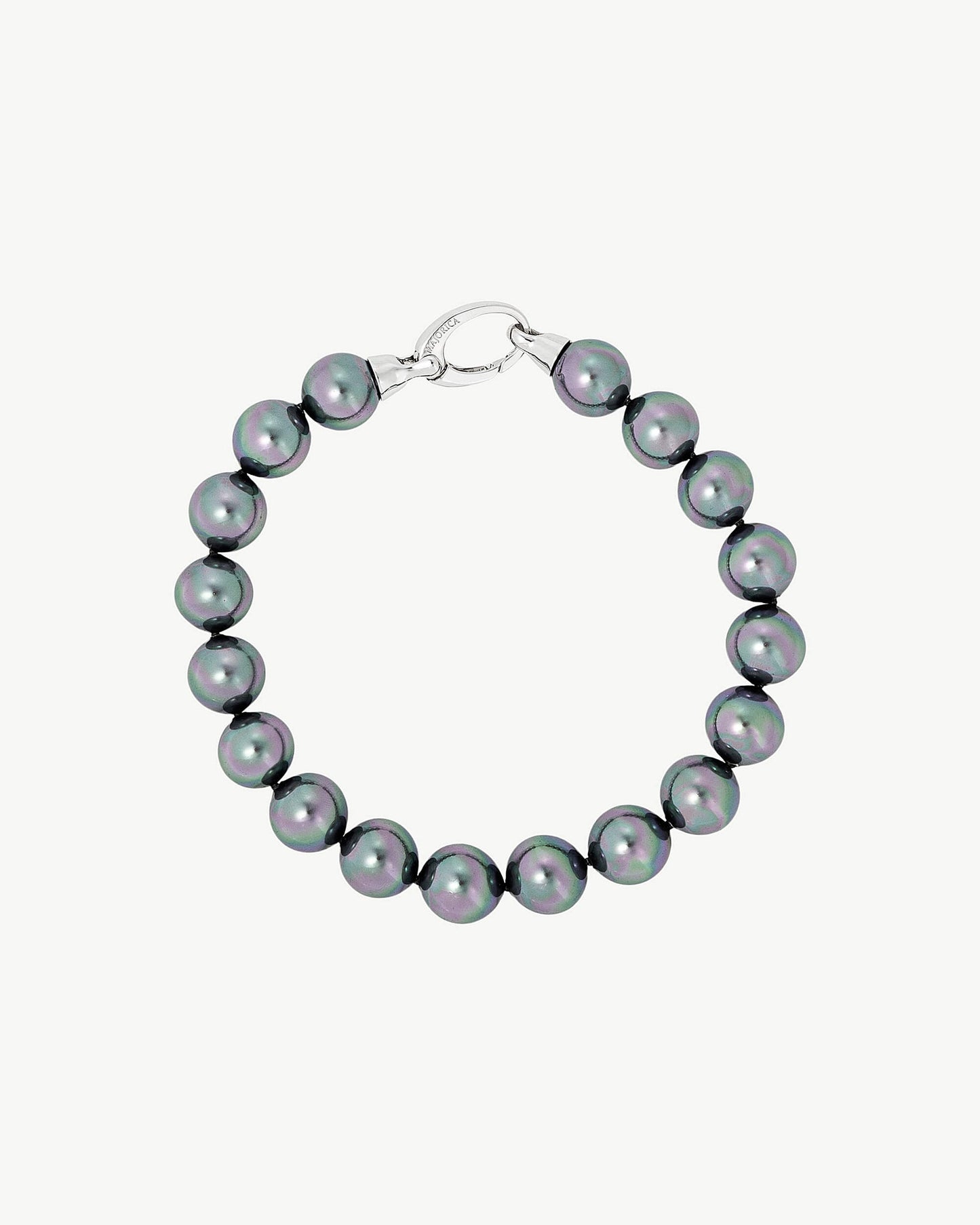 10mm Gray Pearl Bracelet Lyra