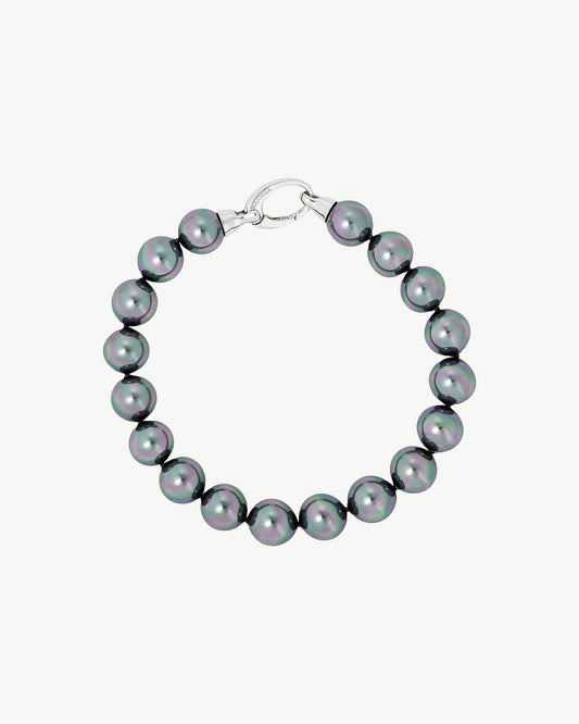 10mm Gray Pearl Bracelet Lyra