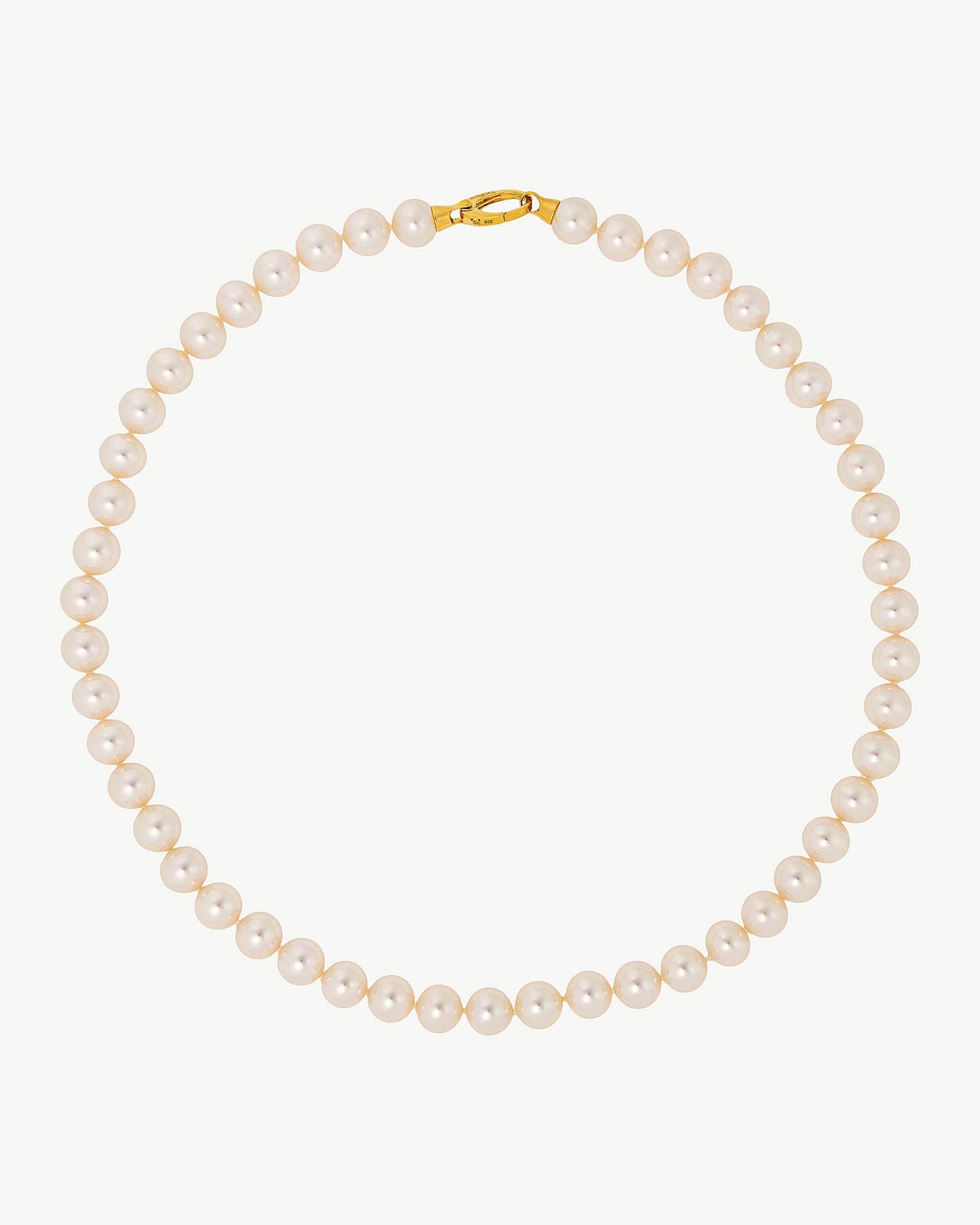 10mm Golden Pearl Necklace Lyra