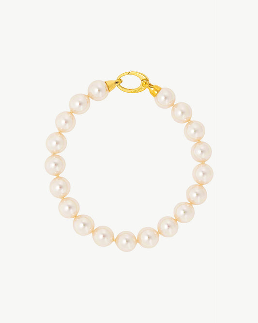 10mm Golden Pearl Bracelet Lyra