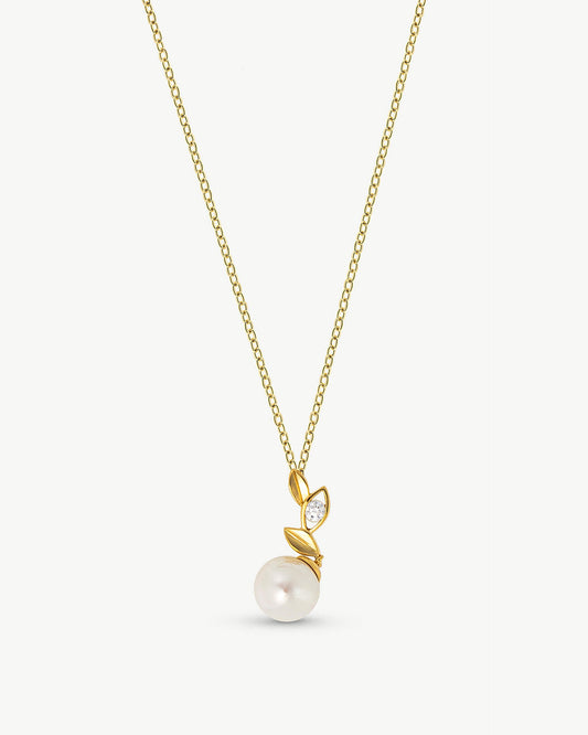 Golden Leaf Necklace Selene