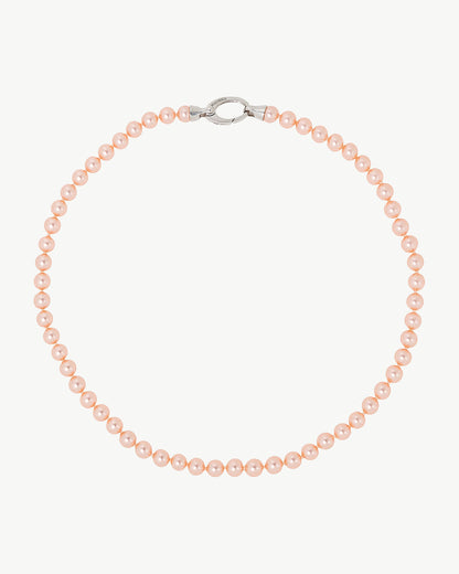 6mm Pink Pearl Necklace Lyra