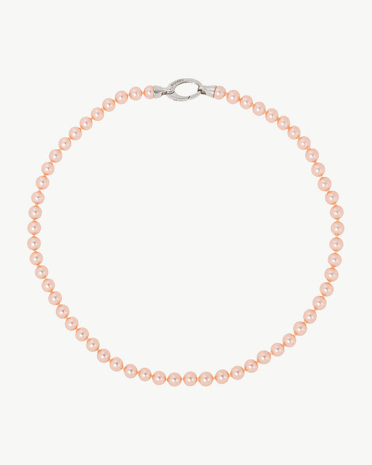 6mm Pink Pearl Necklace Lyra