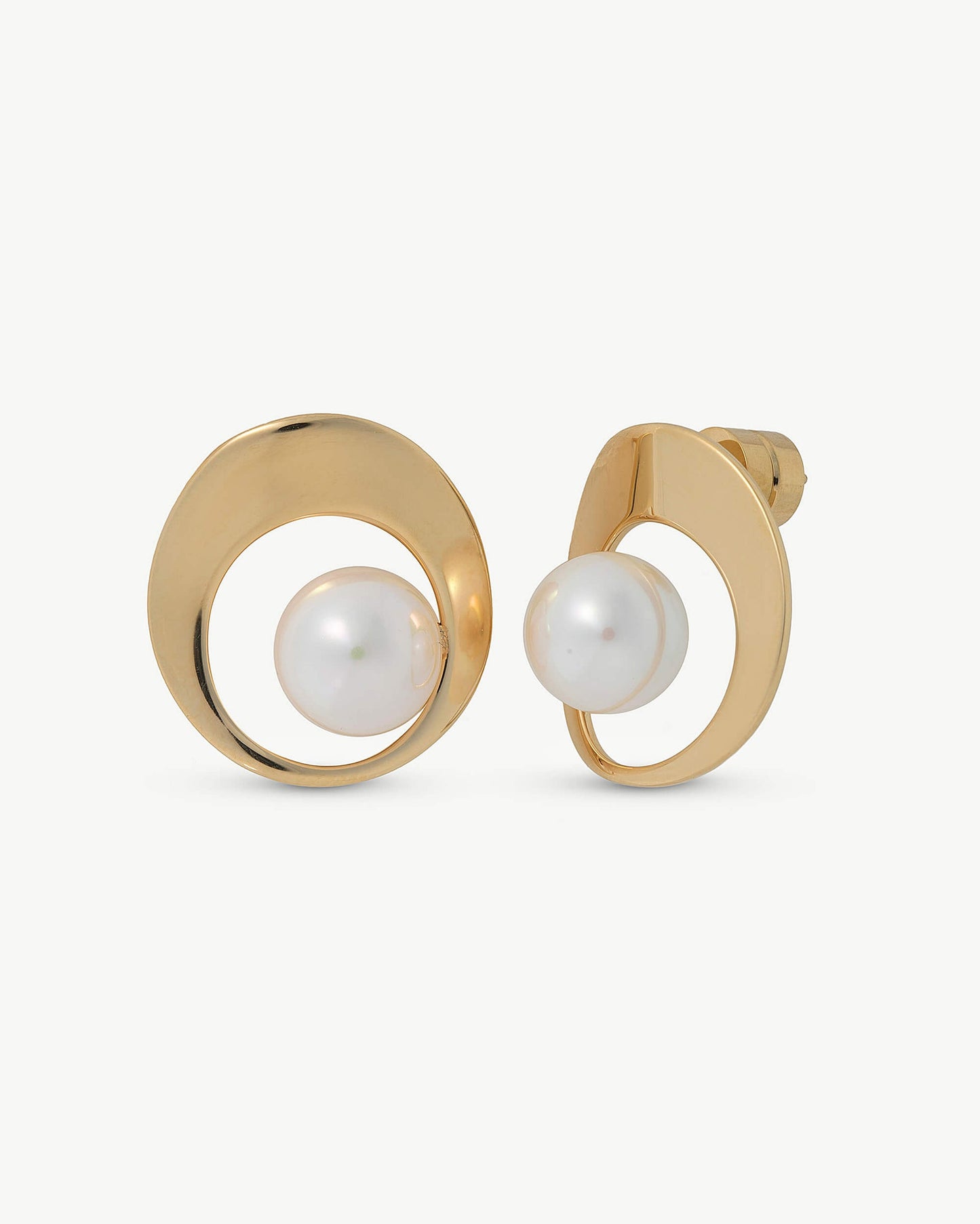 Golden Pearl Earrings Petra