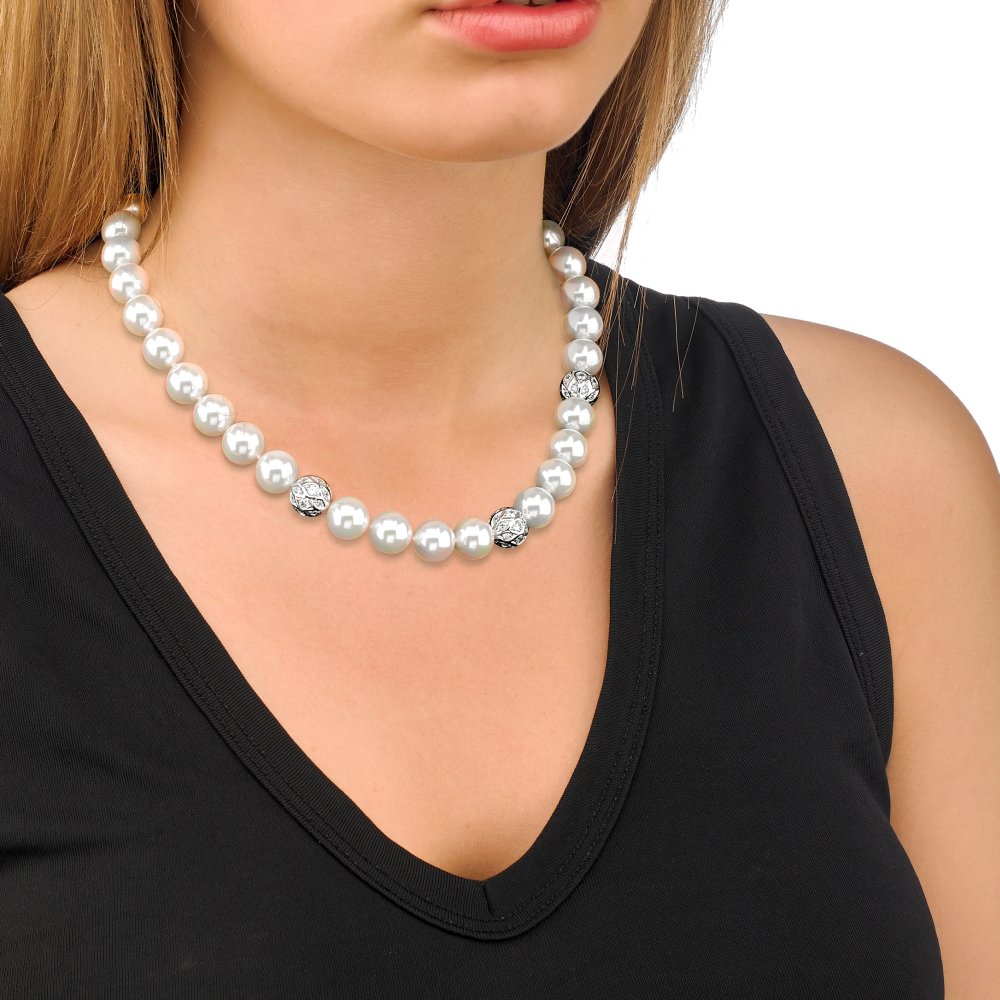 Pearl and Silver Necklace Esfera