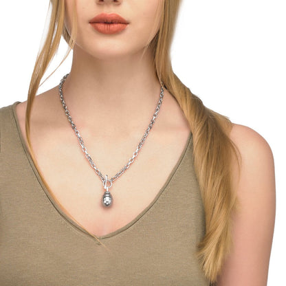 Gray Chain Necklace Tender